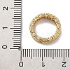 Rack Plating Brass with Cubic Zirconia Bead Frame KK-S406-09C-G-3