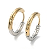 Ion Plating(IP) Two Tone 304 Stainless Steel Huggie Hoop Earrings EJEW-A106-02C-1