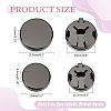 8Pcs 2 Styles Alloy Cufflinks BUTT-WR0001-30-2