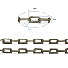 Brass Cable Chains X-CHC028Y-AB-3