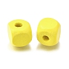 Spray Painted Wooden Beads WOOD-P021-01C-27-2