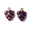 304 Stainless Steel Enamel Pendants STAS-B100-06G-04-1