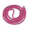 Baking Paint Pearlized Glass Pearl Round Bead Strands HY-Q003-4mm-10-3