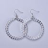 Natural Quartz Crystal Dangle Earrings EJEW-K077-A16-1