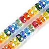 Electroplate Glass Beads Strands EGLA-B009-04-1
