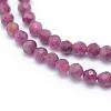 Natural Ruby Beads Strands G-E411-14-3.5mm-3