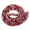 Transparent Crackle Baking Painted Glass Beads Strands X1-DGLA-T003-01A-07-2