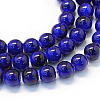 Baking Paint Glass Round Bead Strands DGLA-Q019-8mm-71-1