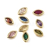 Brass Pave Cubic Zirconia Cabochons CU-CBA30E8-02G-1