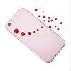 1Box ABS Plastic Imitation Pearl Dome Cabochons SACR-PH0001-09-3