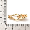Brass Micro Pave Cubic Zirconia Hook Clasps KK-C085-07G-3