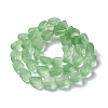 Transparent Frosted Glass Beads Strands FGLA-S001-02B-2
