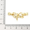 Brass Fold Over Clasps KK-Z083-18G-3
