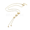 Butterfly Lariat Necklaces NJEW-F318-12G-1