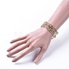 Five Loops Fashion Wrap Bracelets BJEW-JB04595-04-4