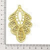 Rack Plating Iron Filigree Big Pendants X-IFIN-Q134-02G-3