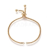 Adjustable 304 Stainless Steel Slider Bracelet/Bolo Bracelets Making X-STAS-I153-02G-1