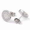 Non-Tarnish 304 Stainless Steel Stud Earring Findings LS-EJEW-G338-01P-2