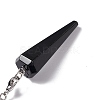 Mixed Gemstone Hexagonal Pointed Cone Dowsing Pendulum Pendants G-G983-05P-6
