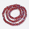 Electroplate Glass Beads Strands EGLA-A034-T6mm-I14-2