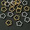 20Pcs 2 Colors Tibetan Style Alloy Bead Frames TIBEB-YW0001-18-4