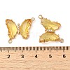 Brass Pave Faceted Glass Connector Charms FIND-Z020-04Q-3