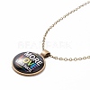 Rainbow Pride Necklace NJEW-F290-01H-1