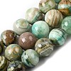 Natural Green Line Jasper  Beads Strands G-L639-A01-10mm-2