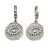 Evil Eye 304 Stainless Steel Dangle Earrings EJEW-L283-087P-1