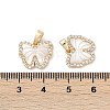 Natural White Shell Butterfly Charms KK-U043-24G-3