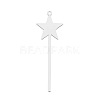 Non-Tarnish 201 Stainless Steel Pendants STAS-S105-LA782-1-1
