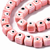 Handmade Porcelain Ceramic Beads Strands PORC-T006-01I-3