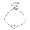 Tarnish Resistant 201 Stainless Steel Link Bracelets with Cable Chains LS-BJEW-P297-01P-E-1