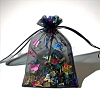 Colorful Printed Organza Drawstring Bags PW-WG8028D-01-1