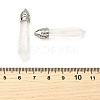Glass Big Pointed Pendants GLAA-XCP0001-66-3