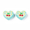 Transparent Printed Acrylic Beads MACR-S373-124-H03-3
