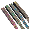 Fingerinspire 14M 4 Colors Ethnic Style Polyester Ribbon OCOR-FG0001-50B-1