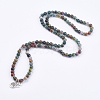 Natural Indian Agate Wrap Bracelets BJEW-E329-06E-3