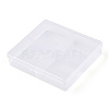 Rectangle Transparent Plastic Bead Containers CON-N013-02-4