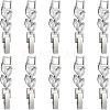 SUPERFINDINGS 10Pcs Brass Clear Cubic Zirconia Watch Band Clasps ZIRC-FH0001-38P-1