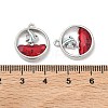 Alloy Glass Pendants FIND-B061-05P-B-4
