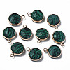 Synthetic Malachite Charms G-Q998-026D-1