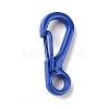 Spray Painted Alloy Push Gate Snap Keychain Clasp Findings PALLOY-K257-15-2