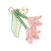 Glass Seed Beaded Pendants PALLOY-MZ01240-03-3