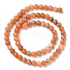Natural Orange Calcite Beads Strands G-E576-74C-4