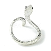 Snake Alloy Open Cuff Rings RJEW-K275-68AS-3