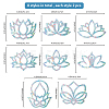 Waterproof PVC Colored Laser Stained Window Film Adhesive Stickers DIY-WH0256-018-2