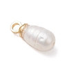 Natural Cultured Freshwater Pearl Rice Charms PALLOY-JF04868-4