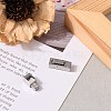 Non-Tarnish 304 Stainless Steel Bayonet Clasps X-STAS-F122-34P-6