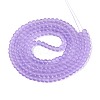 Baking Paint Transparent Glass Bead Strands X-GLAA-S031-4mm-25-2